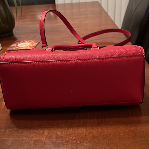 Michael Kors red small satchel, like new. - Picture 5 of 6